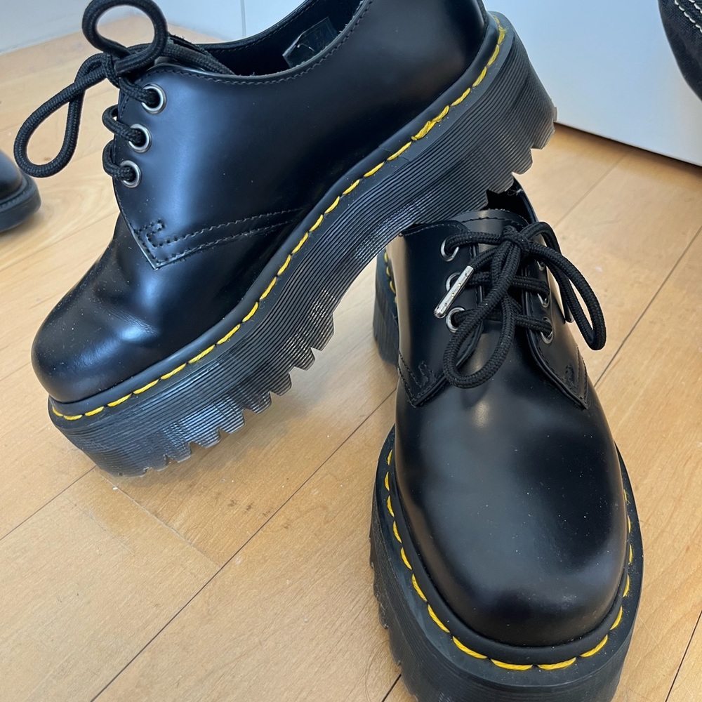 Black Platform Doc Martens